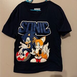 Kids Navy Blue Graphic T-Shirt